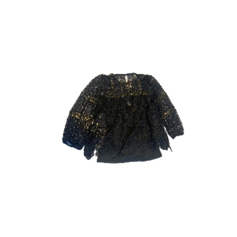 Anthropologie Maeve Black Crocheted Top - Women’s Size Small